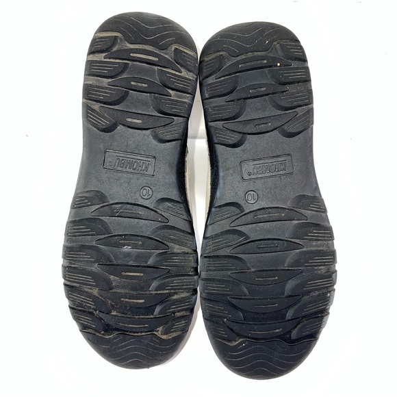 KHOMBU Cream Iris Leather Water Repellent Memory Foam Boots Women's 10 - Picture 8 of 10